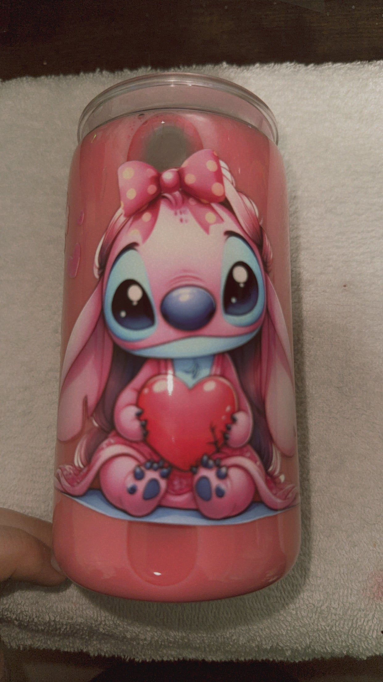 Pink Stich SnowGlobe Cup