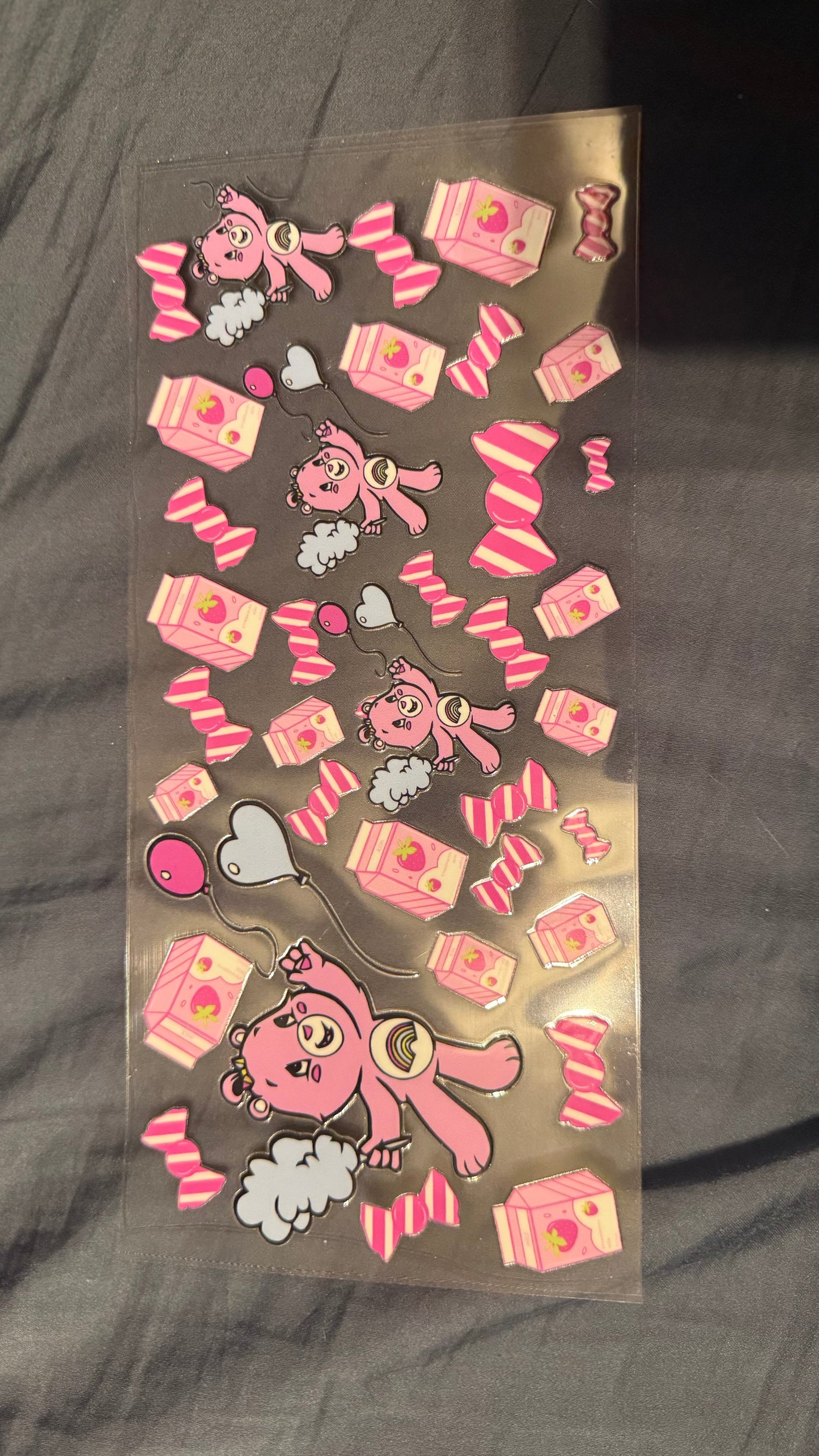 Pink Strawberry Care Bear Decal