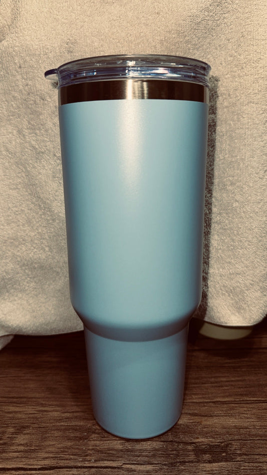 Light Blue 40 Oz Tumbler