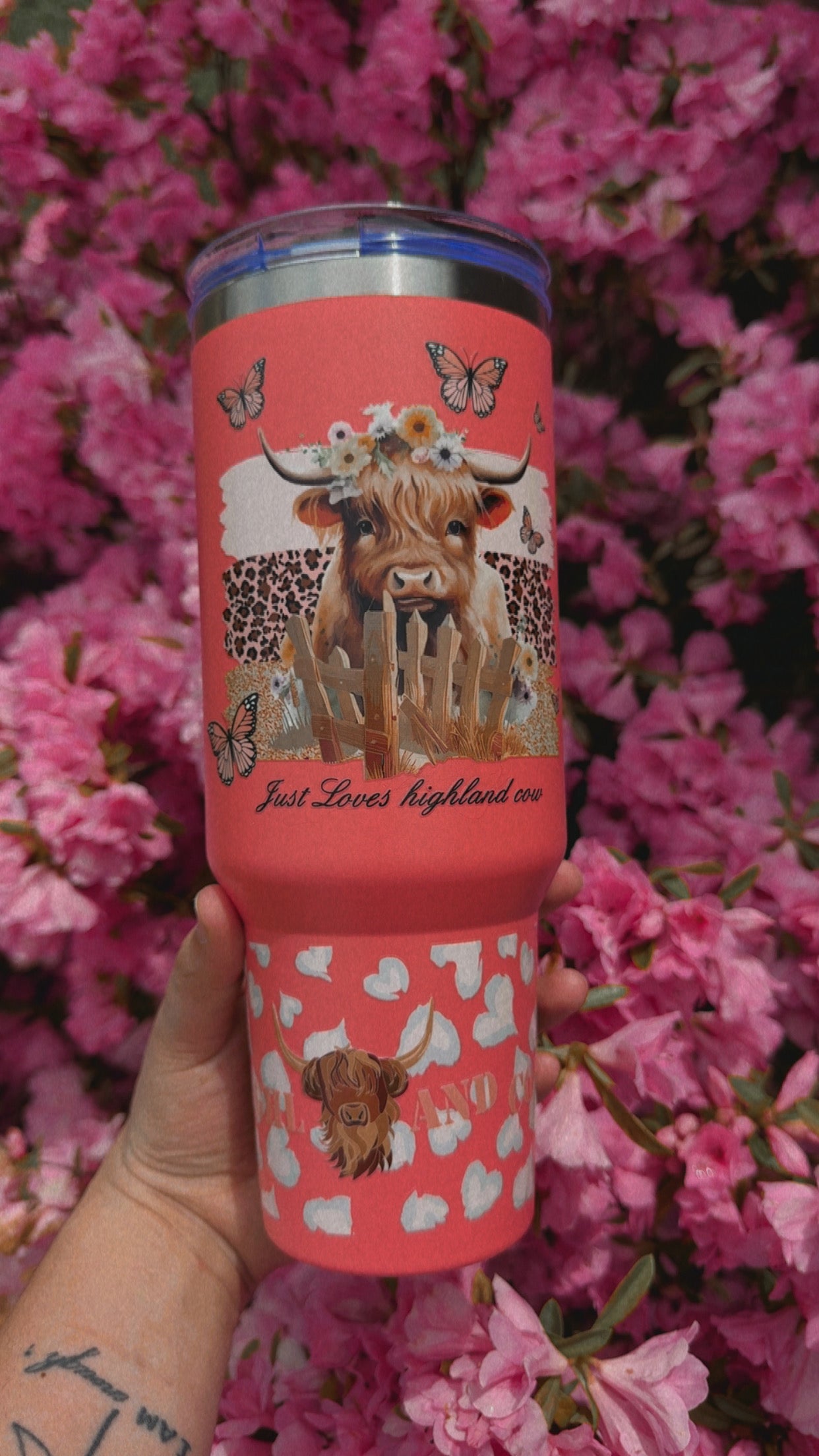 Peach Cow 40 Oz Tumblers