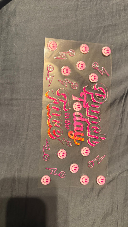 Punch today in the face Decal