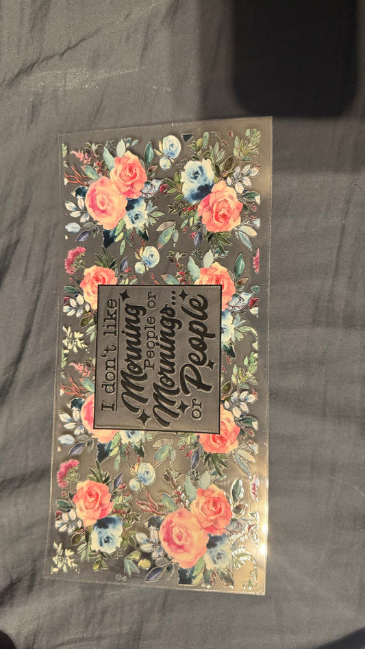 Flower Morning Decal