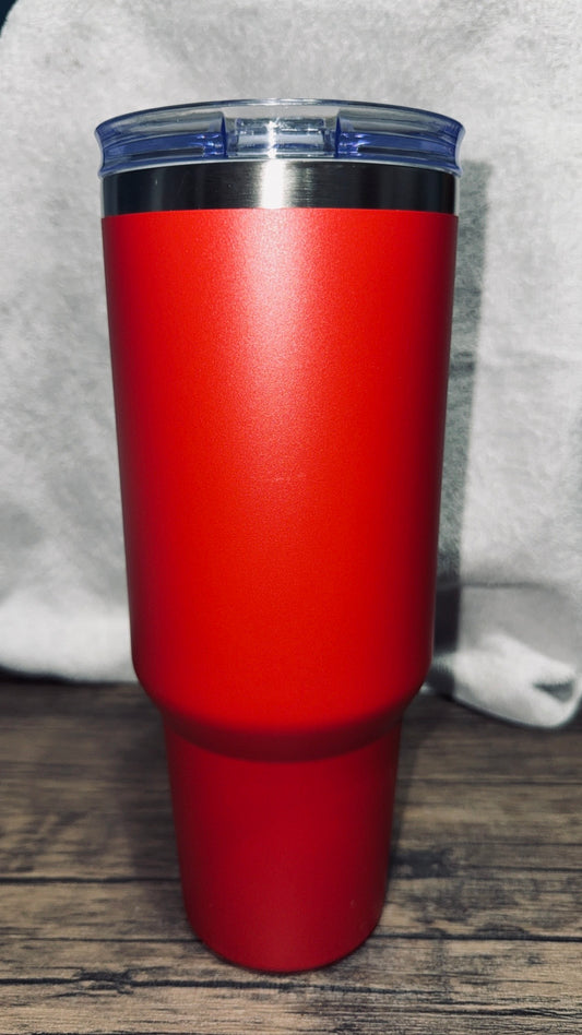 Light Bright Red 40 Oz Tumbler