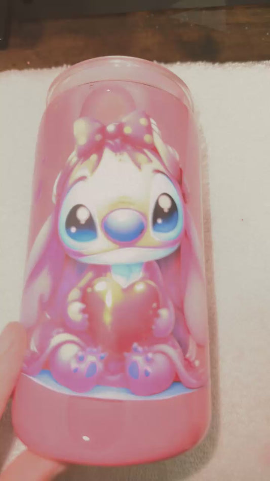Pink Stich SnowGlobe Cup